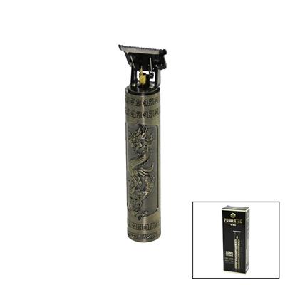 POWERTEC TR-1005 MAT GÜNLÜK EVDE BAKIM VÜCUT KILI ENSE - SAKAL TRAŞ MAKİNESİ USB ŞARJLI BASKILI GÖVDET BIÇAK (3936)