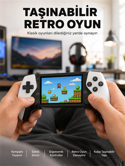 PS1 GBA NES Oyun Destekli Retro Cihaz Yeni Nesil