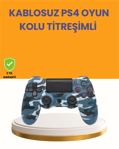 PS4 Kablosuz Oyun Kolu Gecikmesiz Bağlantılı Ergonomik Tasarımlı