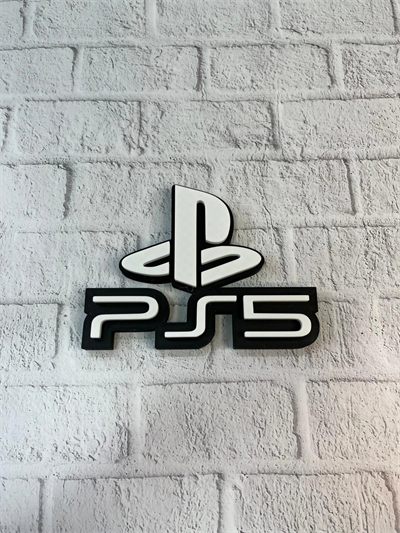 PS5 Logo Dekoratif Duvar Süsü Oyun Odası ve Salon Uyumu