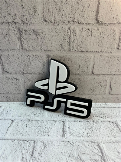 PS5 Logo Dekoratif Duvar Süsü Oyun Odası ve Salon Uyumu