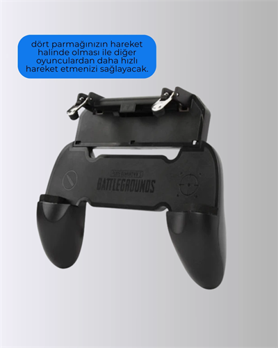 PUBG Mobile Uyumlu Joystick ve Parmak Tetikli Oyun Gamepadi