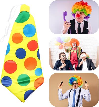 Palyaço Kravatı Lastikli Geniş Kesim 17x37 cm (3936)