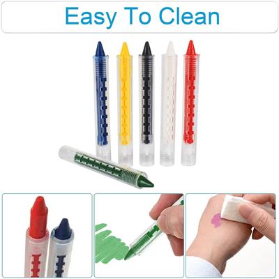 Palyaço Yüz Boyama Seti Kalemli Makyaj Boyama Seti 6 Renk (3936)