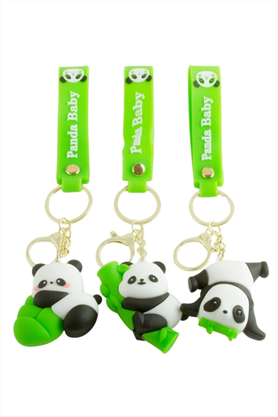 Panda Lüks Silikon Anahtarlık