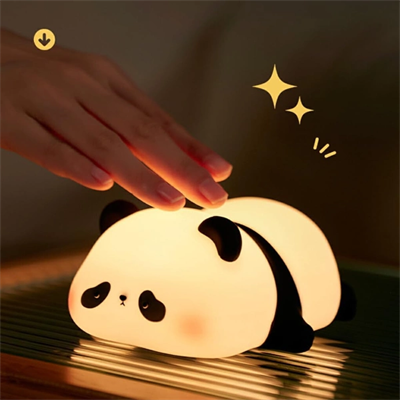 Panda Tasarımlı Renk Değiştirebilen Dokunmatik Gece Lambası