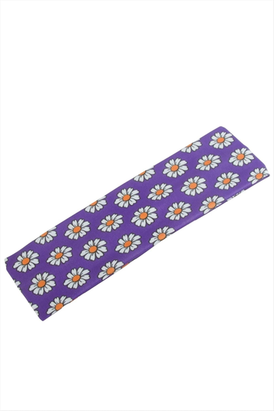 Papatya Desenli Saç Bandı 6 cm