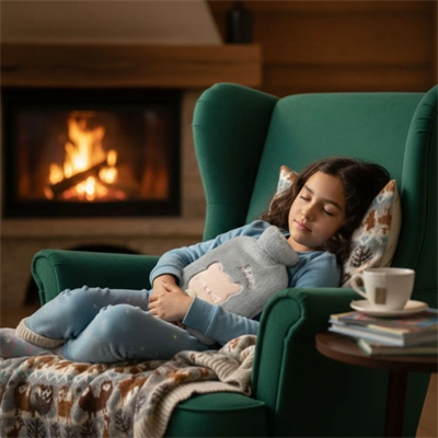 Papyonlu Kedi Figürlü Mavi Peluş Sıcak Su Torbası 1 Litre