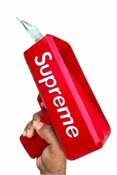 Para Dolar Saçma Para Atma Tabancası Otomatik Kırmızı Oyuncak