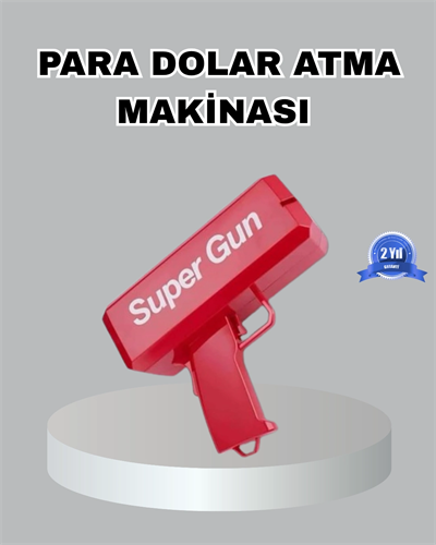 Para Saçma Makinesi Kırmızı Model 100’lü Para Hediyeli