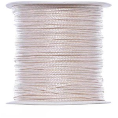 Paraşüt İpi, Bileklik-kolye Örgü İpi 1 Mm 50 Metre Ekru