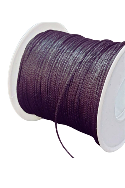 Paraşüt İpi, Bileklik-kolye Örgü İpi 1 Mm 50 Metre Füme