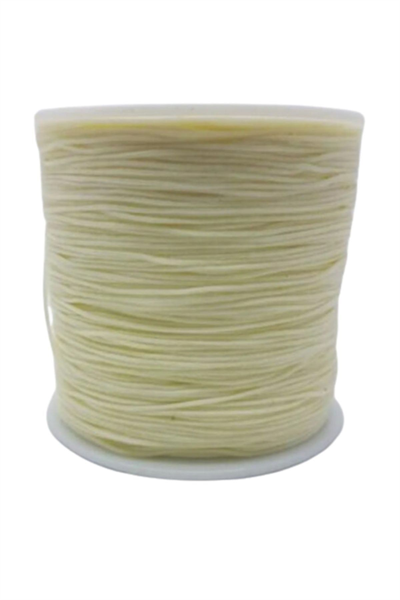 Paraşüt İpi, Bileklik-kolye Örgü İpi 1 Mm 50 Metre Krem