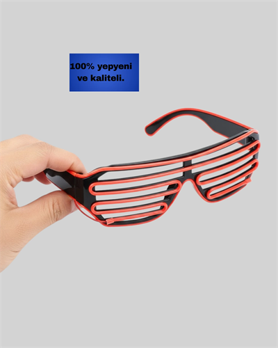 Parti ve Festival Aksesuarı LED Işıklı Gözlük