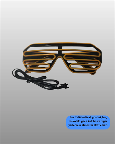Parti ve Festival İçin LED Işıklı Eğlence Gözlüğü