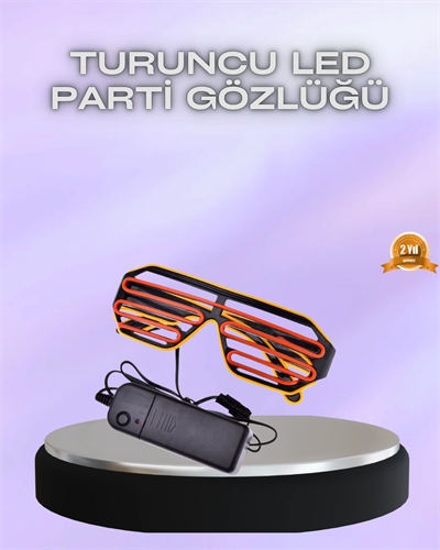 Parti ve Festival İçin LED Işıklı Eğlence Gözlüğü