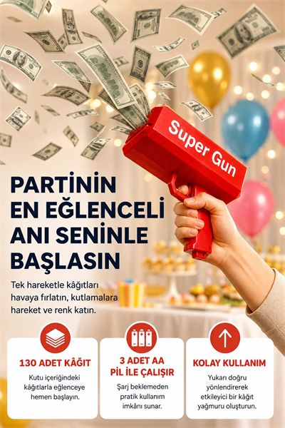 Partiler ve Sosyal Medya İçerikleri İçin Etkili Kâğıt Atma Oyuncağı