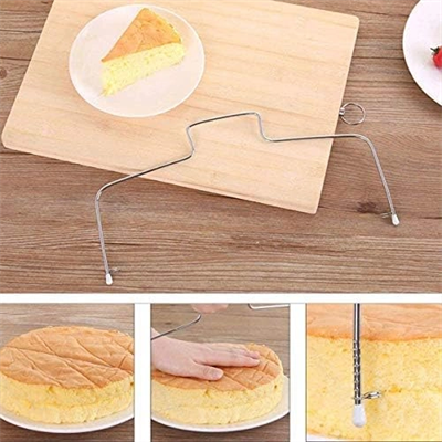 Paslanmaz Çelik Ayarlanabilir Pasta Dilimleyici – Çok Amaçlı Kesme Teli