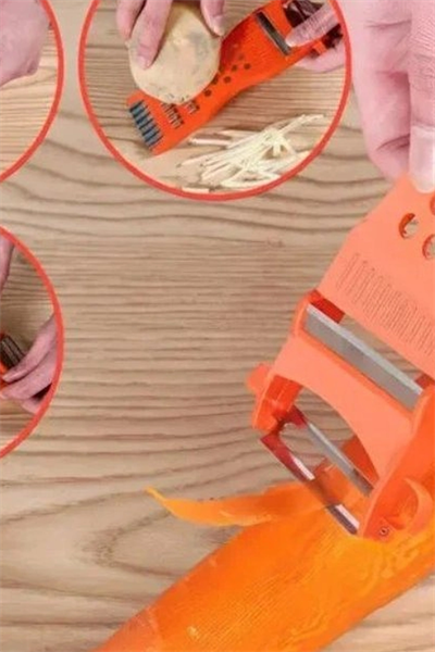 Paslanmaz Çelik Bıçaklı 3ü 1 Arada Jülyen Rende Soyacak Doğrayıcı Mutfak Aleti BX-313588