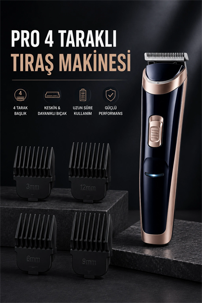 Paslanmaz Çelik Bıçaklı Hassas Çelik Bıçaklı Tıraş Makinesi