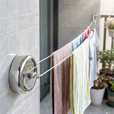 Paslanmaz Çelik Geri Çekilebilir Çamaşır İpi – Duvar Tipi Duvara Monte Banyo,balkon,bahçe Çamaşır Kurutma Askısı Bx40