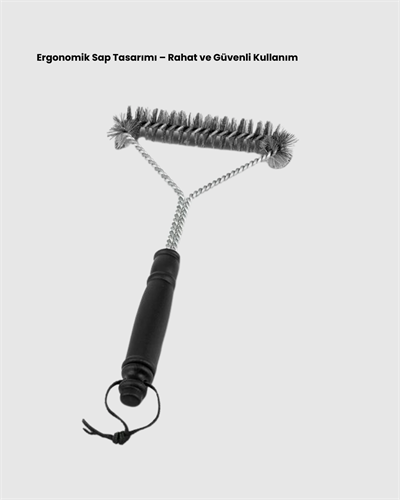 Paslanmaz Çelik Izgara Temizleme Fırçası Mangal ve Barbekü İçin