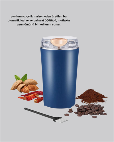 Paslanmaz Çelik Kahve ve Baharat Öğütücü – Otomatik Mekanizma