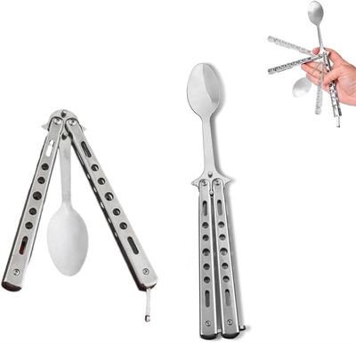 Paslanmaz Çelik Katlanır Kaşık Bx40