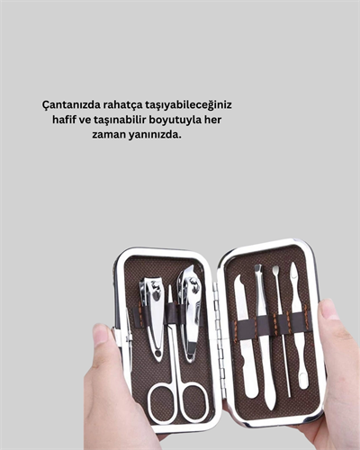 Paslanmaz Çelik Kişisel Bakım Seti – 7 Parça