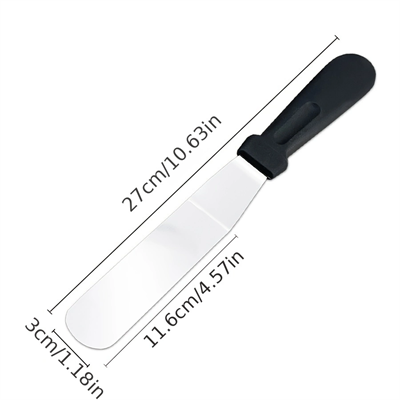 Paslanmaz Çelik L Tipi Pastacı Spatulası