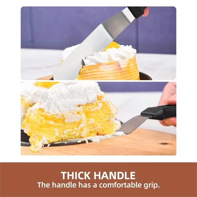 Paslanmaz Çelik L Tipi Pastacı Spatulası – Krema Düzeltme Ve Pasta Şekillendirme Bıçağı