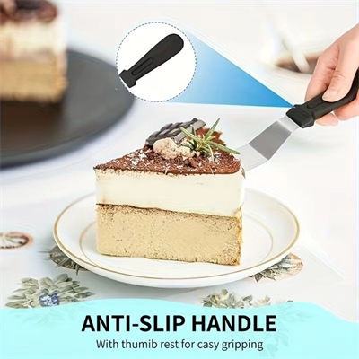 Paslanmaz Çelik L Tipi Pastacı Spatulası – Krema Düzeltme Ve Pasta Şekillendirme Bıçağı