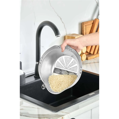 Paslanmaz Çelik Pirinç Süzgeci