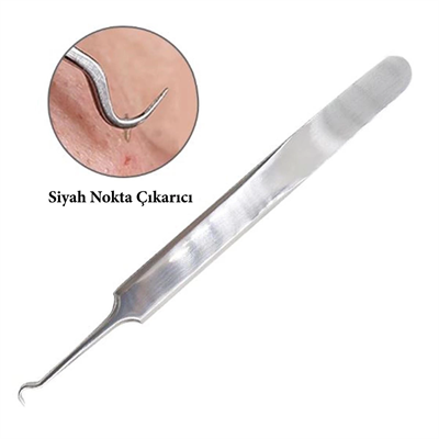 Paslanmaz Çelik Siyah Nokta Sivilce ve Akne Temizleyici Set 3lü Kit