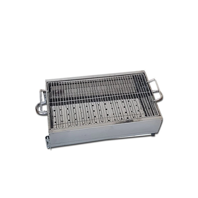 Paslanmaz Mangal Portatif Ayaklı - Standlı 70cm Bx40