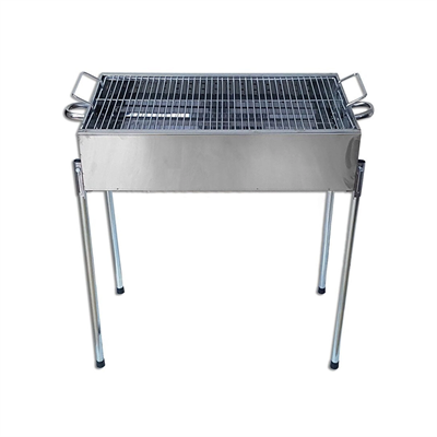 Paslanmaz Mangal Portatif Ayaklı - Standlı 70cm Bx40