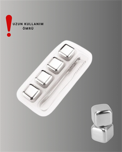 Paslanmaz Metal Buz Küpleri-Çok Amaçlı Kullanıma Uygun