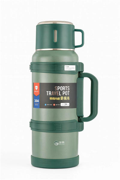 Paslanmaz çelik siyah termos 2 litre kutulu 48 saat yalıtım gıda temas sembollü - Spor & Outdoor
