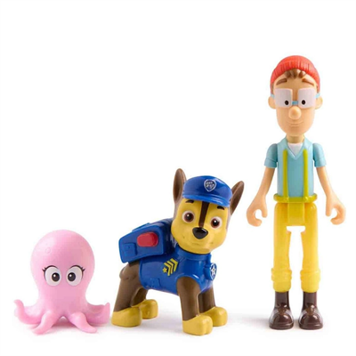 Paw Patrol 3’lü Figür Seti Chase Ve CapN Turbot