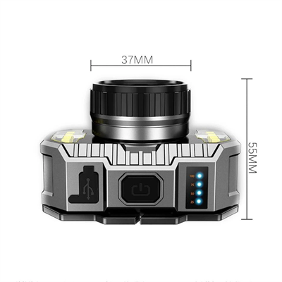 Peakstar Ps-010 800 Lümen Şarj Göstergeli Cob Led Usbli Şarjlı Kafa Lambası