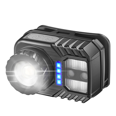 Peakstar Ps-571 Sensör Xpg Cob Led Usb Şarj Edilebilir Lityum Pilli Zoomlu Kafa Lambası