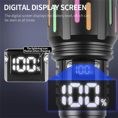 Peakstar Ps-9954 30w Zoomlu Led Powerbank Özellikli Şarjlı Profesyonel El Feneri