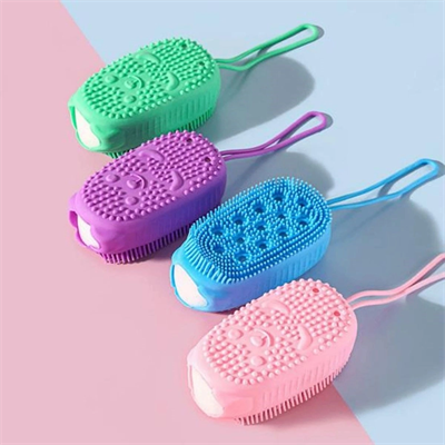 Peeling Etkili Süngerli Silikon Banyo Lifi – Asma Kancalı Duş Kesesi Bx40