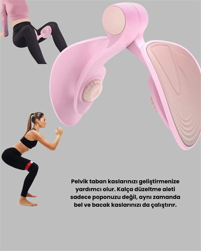 Pelvik Taban ve Uyluk Egzersiz Aleti Ev Tipi Taşınabilir