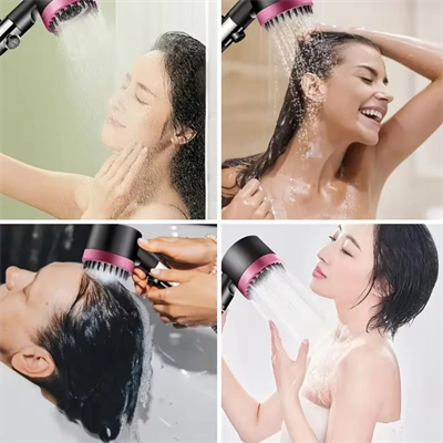 Pembe 3 Modlu Filtreli Duş Başlığı