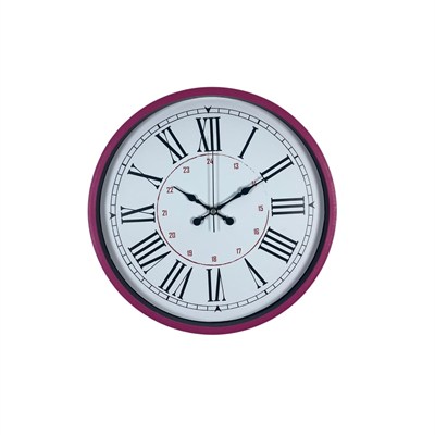 Pembe 36 Cm Dekoratif Duvar Saati