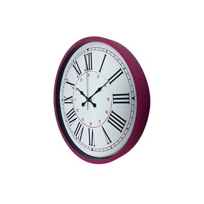 Pembe 36 Cm Dekoratif Duvar Saati