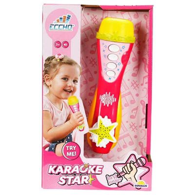 Pembe Karaoke Mikrofonu