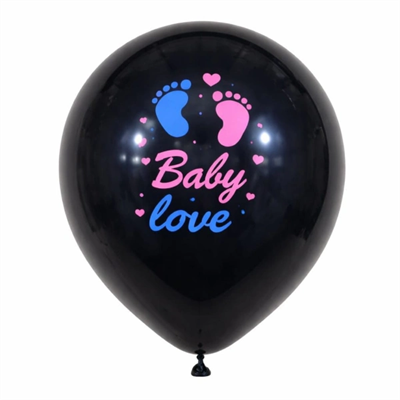 Pembe Konfetili Cinsiyet Balonu