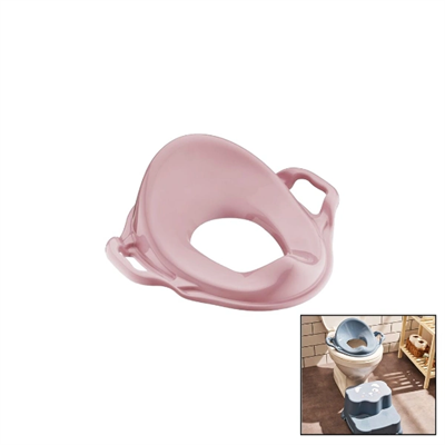 Pembe Kulplu Çocuk Klozet Adaptörü